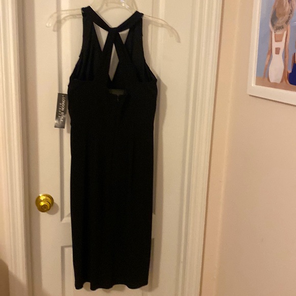 London Style Nights, Black Dress with Sparkle Accent, NEW w/tags, Sz 6 - Picture 3 of 16